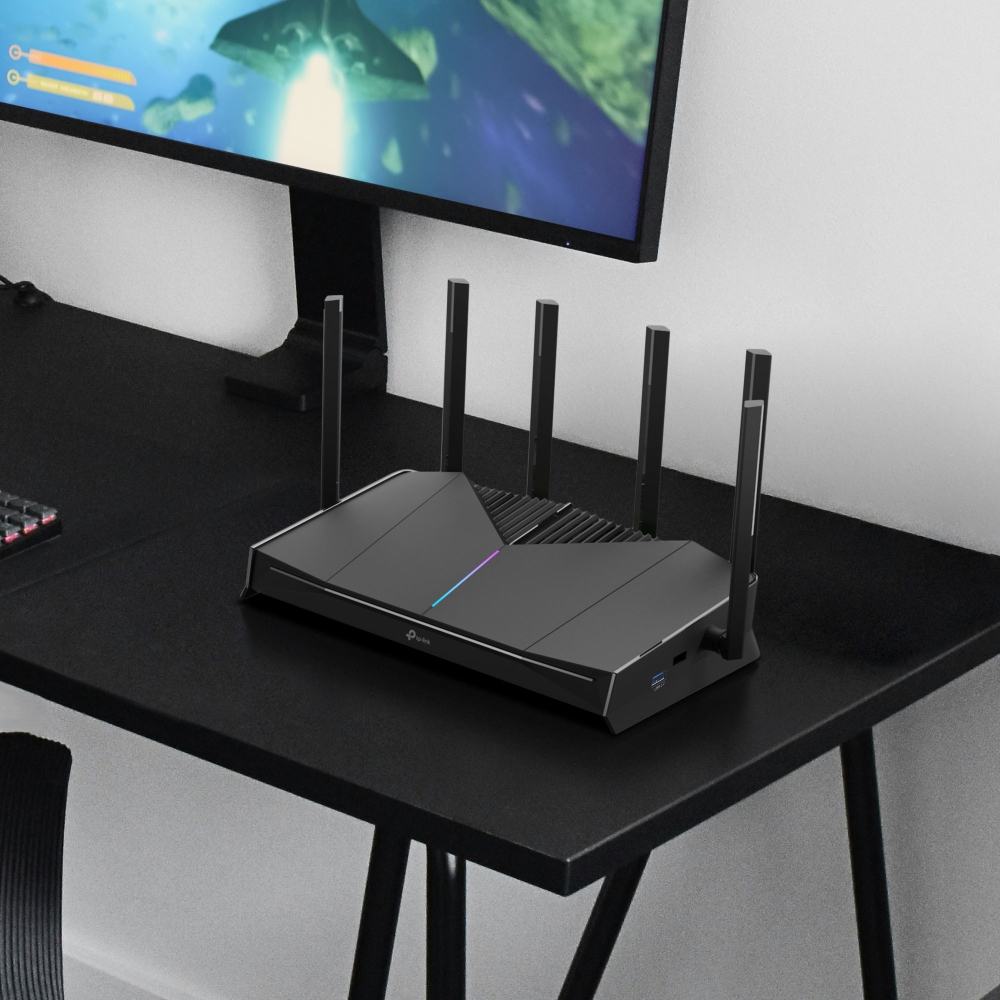 Tp-Link ROUTER wireless, BE6500 Dual-Band Wi-Fi 7 Gaming Router de pana la 6500, Archer GE400 - imagine 4