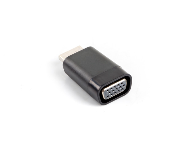 Lanberg Adaptor HDMI(M) VGA(F) negru, AD-0016-BK - imagine 2
