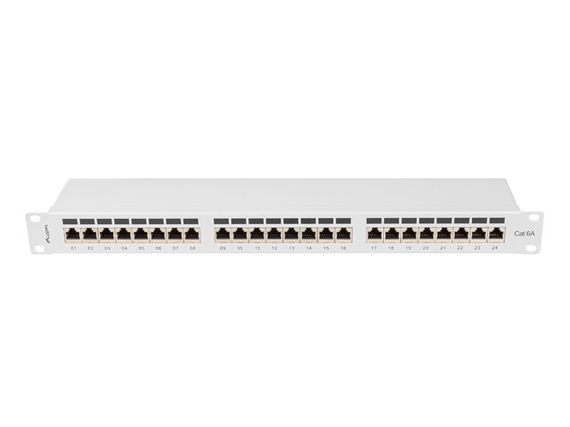 Lanberg Patch panel 24 porturi 1U Cat.6A FTP gri, PPSA-1024-S