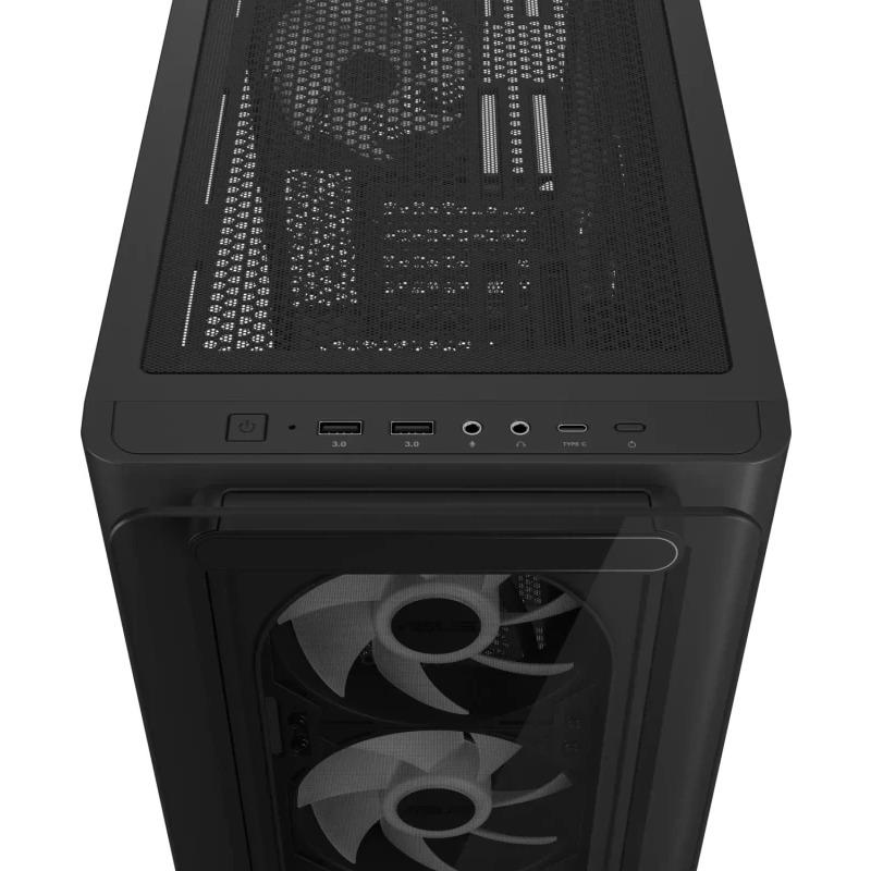 Asus Carcasa, A23 PLUS TG ARGB BLACK - imagine 8