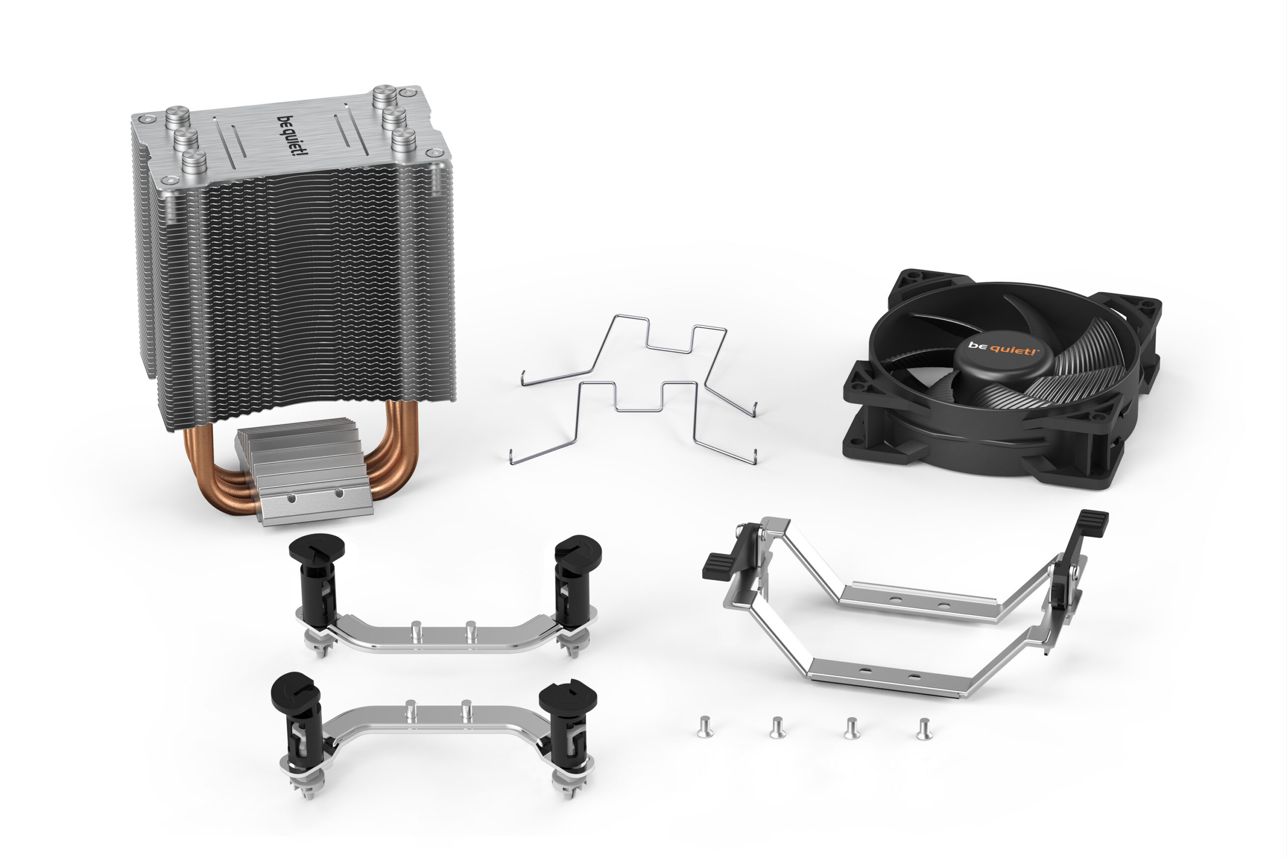 Be Quiet COOLER Pure Rock Slim 2,racire aer, Ø6 mm×3 pcs heatpipe, skt. Intel LGA, BK030 - imagine 6
