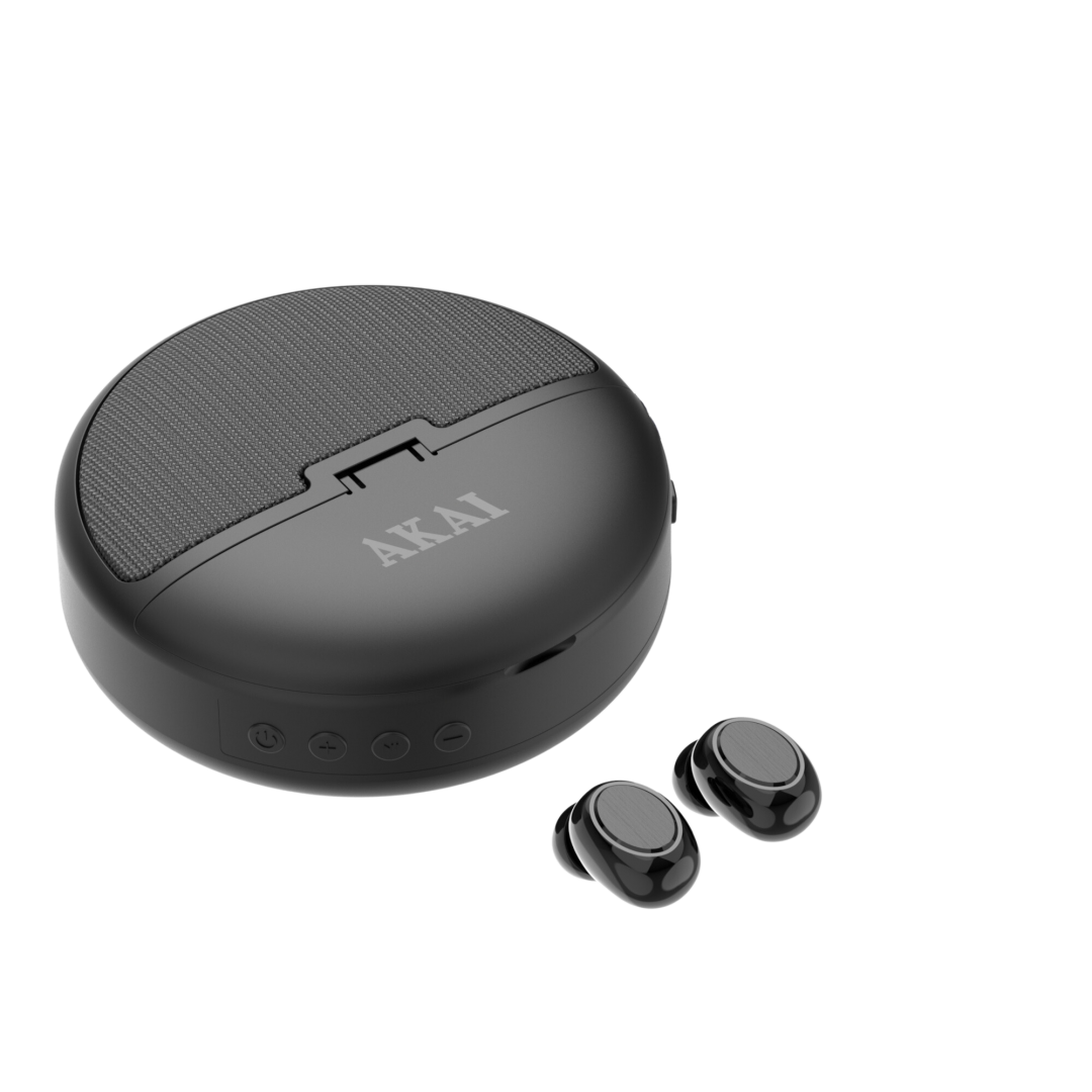 AKAI Casti In-ear, Wireless, Negru, BTE-J500BT