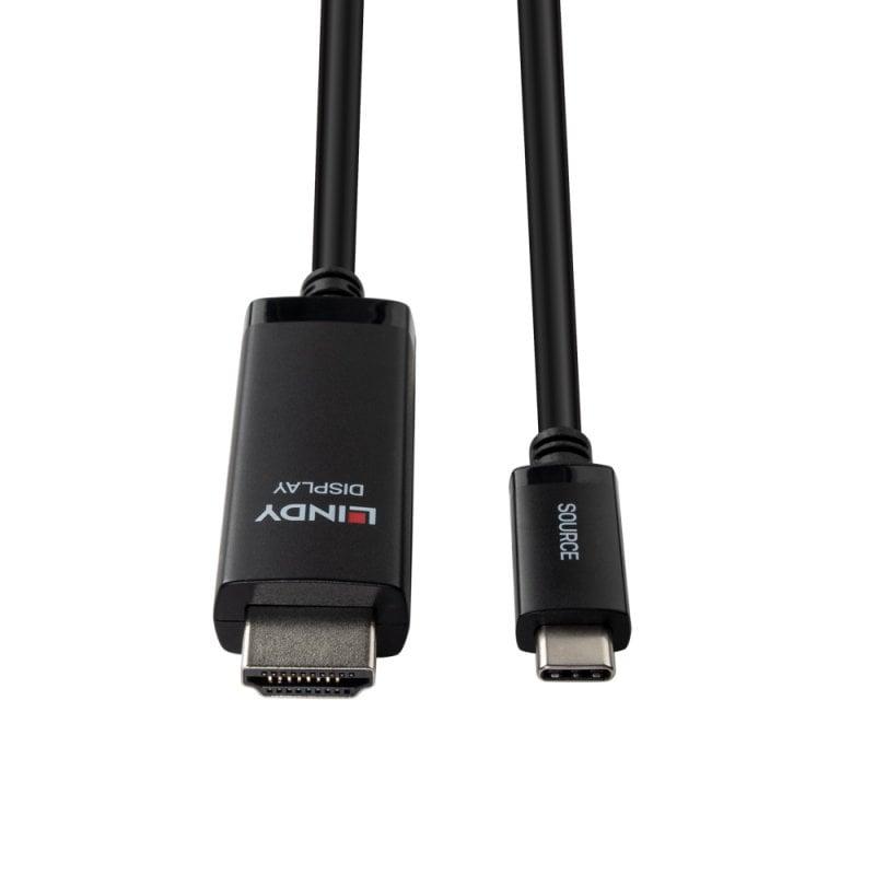 LINDY Cablu adaptor USB C to HDMI 8K60, lungime cablu 1m, Standard: HDMI® 2.1 with 48Gbps, LY-43433