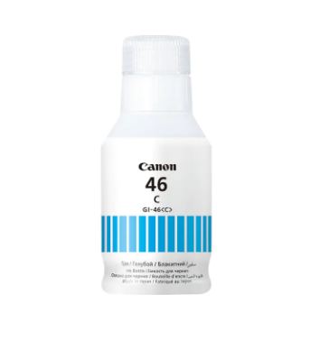 Canon Cartus Cerneala Original Cyan, GI-46C pentru MAXIFY GX3040|GX4040|GX6040|GX7040, 4427C001AA