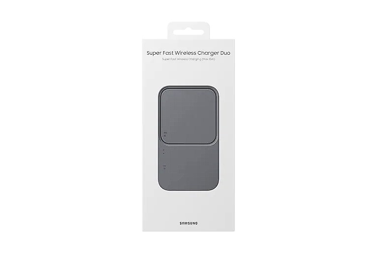 Samsung Wireless Charger Duo 15W Super Fast Wireless Charge, EP-P5400TBEGEU - imagine 3