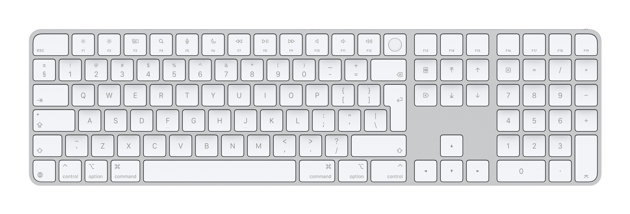 Apple MAGIC KB W/TID&NP INT WH (2024), MXK73Z/A