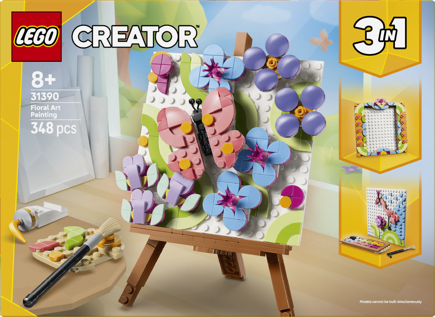 LEGO TABLOU DECORATIV CU ARTA FLORALA, LEGO31390 - imagine 2