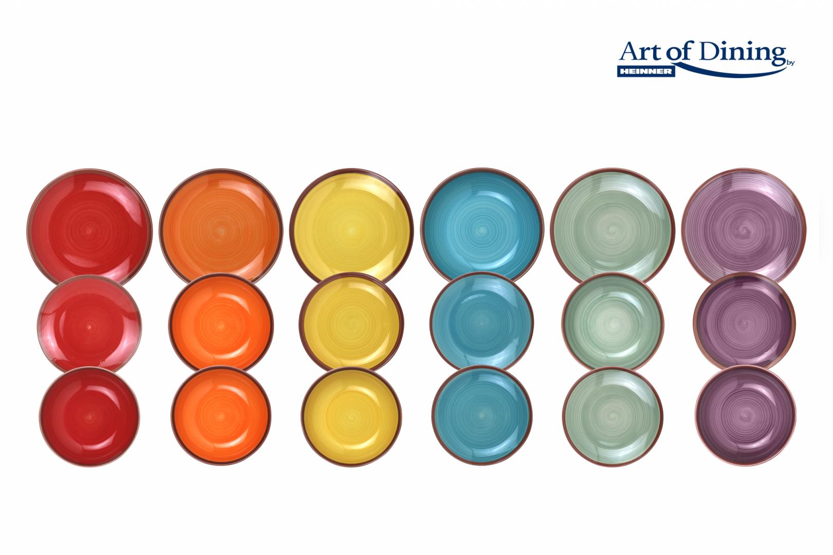 HEINNER SERVICIU MASA CERAMICA 18PCS, AQUARELLE, ART OF DINING BY, HR-WDF-18A - imagine 4