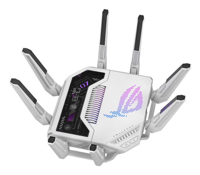 Asus ROG Rapture Tri-band WiFi 7 Router, GT-BE19000AI - imagine 3