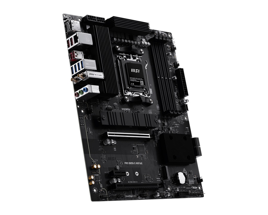 MSI Placa de baza, AM5, DDR5, BT, ATX, Negru 911-7E80-002, PRO B850-S WIFI6E - imagine 4