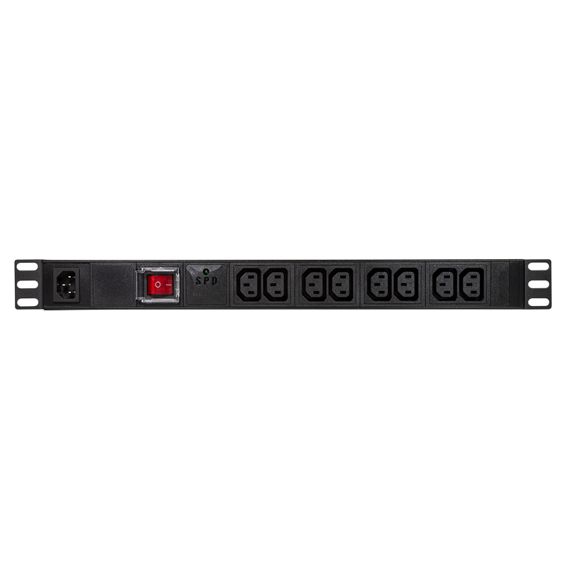 Logilink PDU 1U pt. rack 19 inch, 8 prize IEC, intrare IEC, max 10 A, protectie, PDU8A02