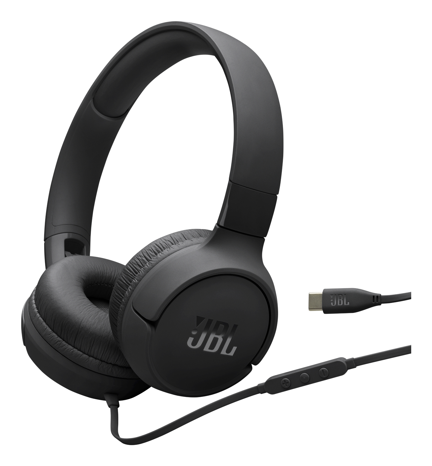 JBL Casti cu Fir Tune 520C Pliabile USB-C Negru, JBLT520CBLK