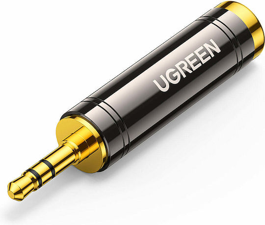 UGreen ADAPTOR audio, "AV168" jack 3.5 mm (T) la 6.35 mm(M), negru, 60711
