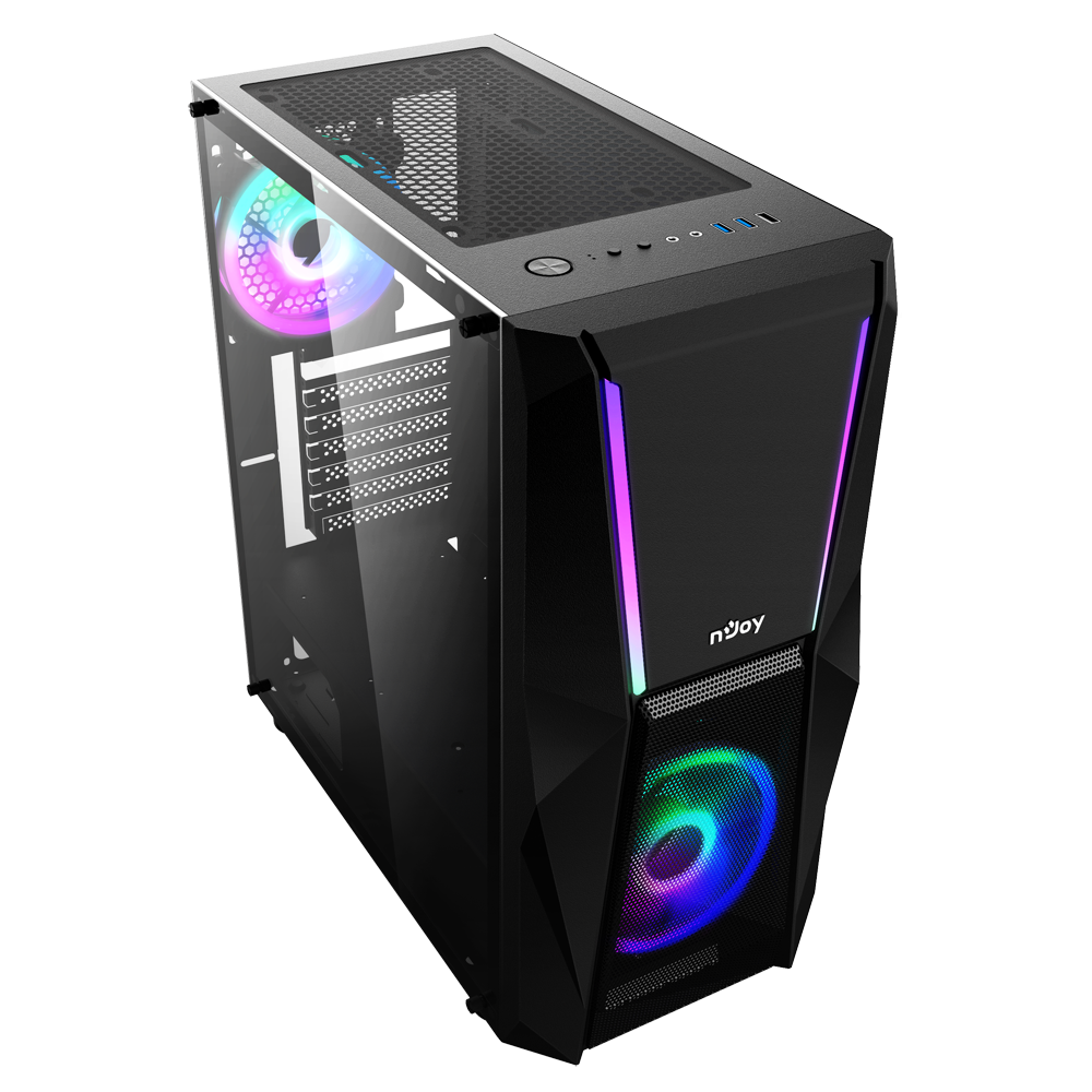 Njoy CARCASA Middle Tower, CSMD-E000UFO-BL01B - imagine 2