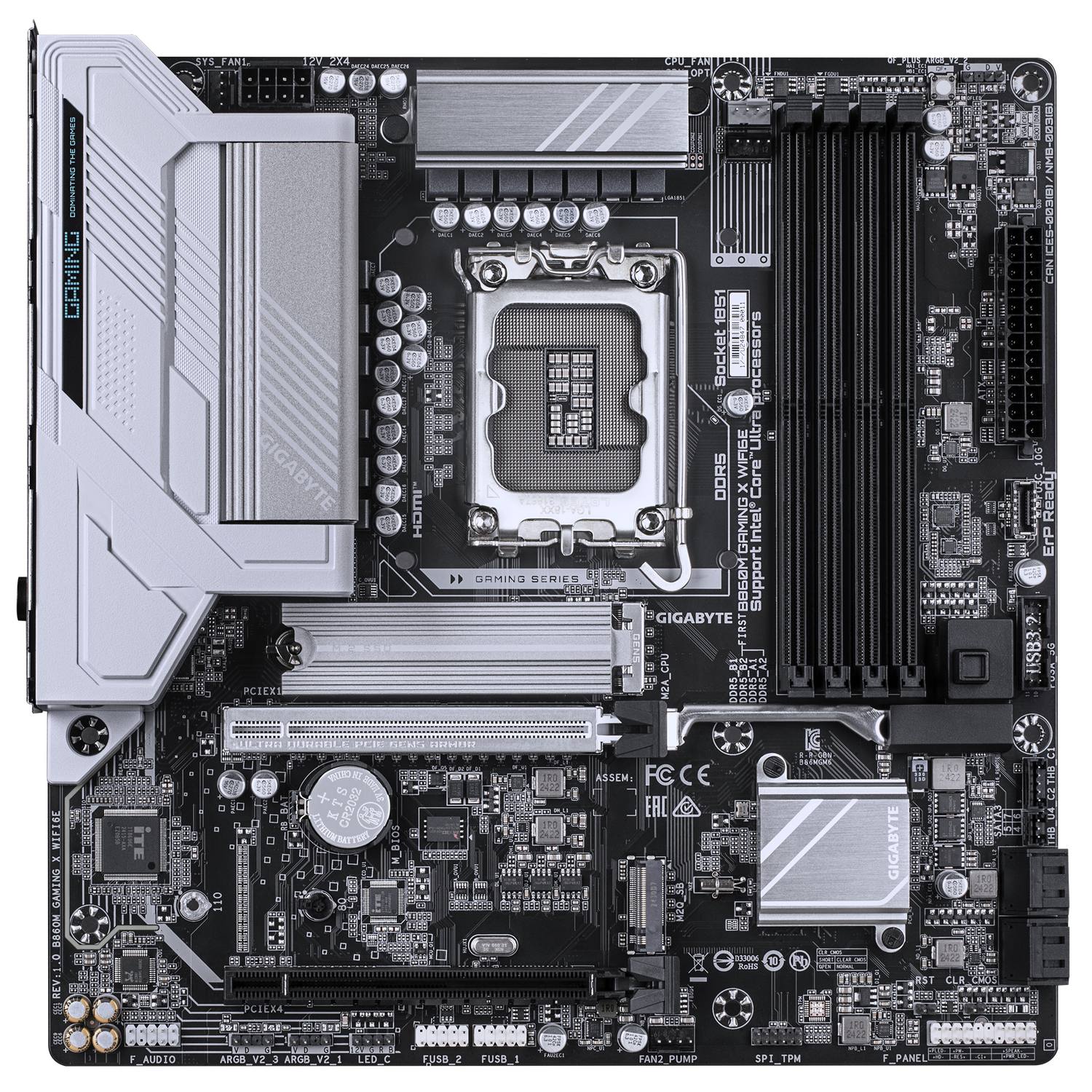 Gigabyte Placa de baza, B860M GAMING X WIFI6E