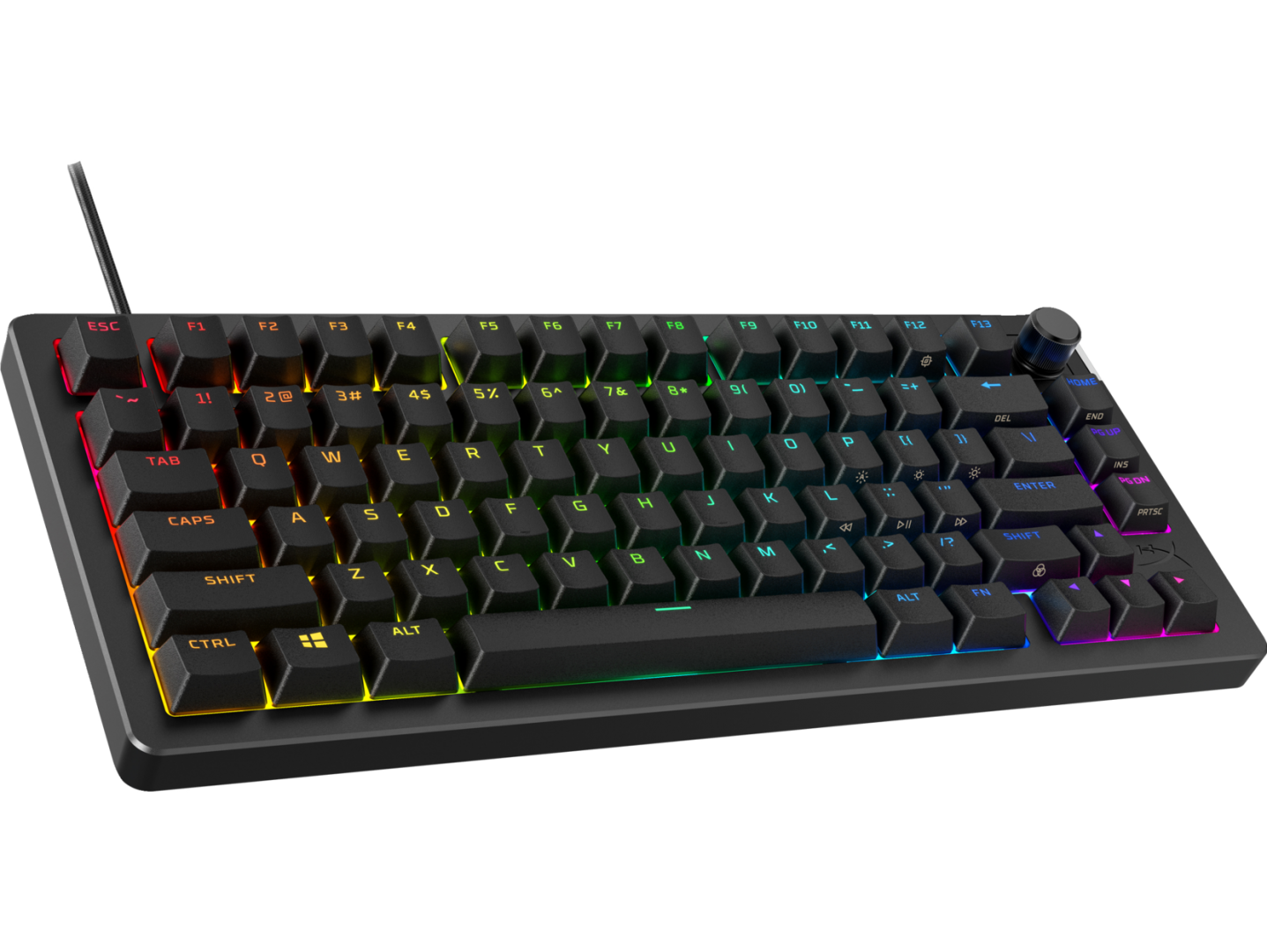 HP Tastatura Mecanica Gaming HyperX Alloy Rise 75, RGB, USB, Negru, 7G7A4AA#ABA