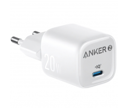 Anker Alimentator retea, Zolo, 20W, fast charge, 1 x USB-C, alb, A2699G21