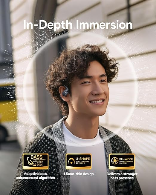 Baseus CASTI Bowie Eli 2i Fit Open-Ear True Wireless, on ear, pt smartphone, microfon pe, A0102604 - imagine 8