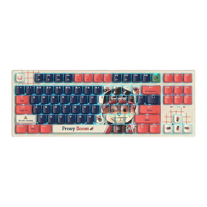A4Tech Tastatura gaming Bloody AT87 Alpha Optical Switch Performance Keyboard USB, AT87 Proxy Boom