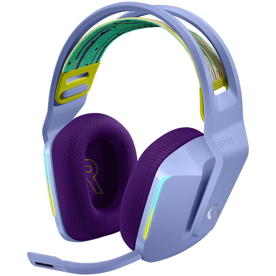Logitech G733 LightSpeed Headset - LILAC - EMEA, 981-000890