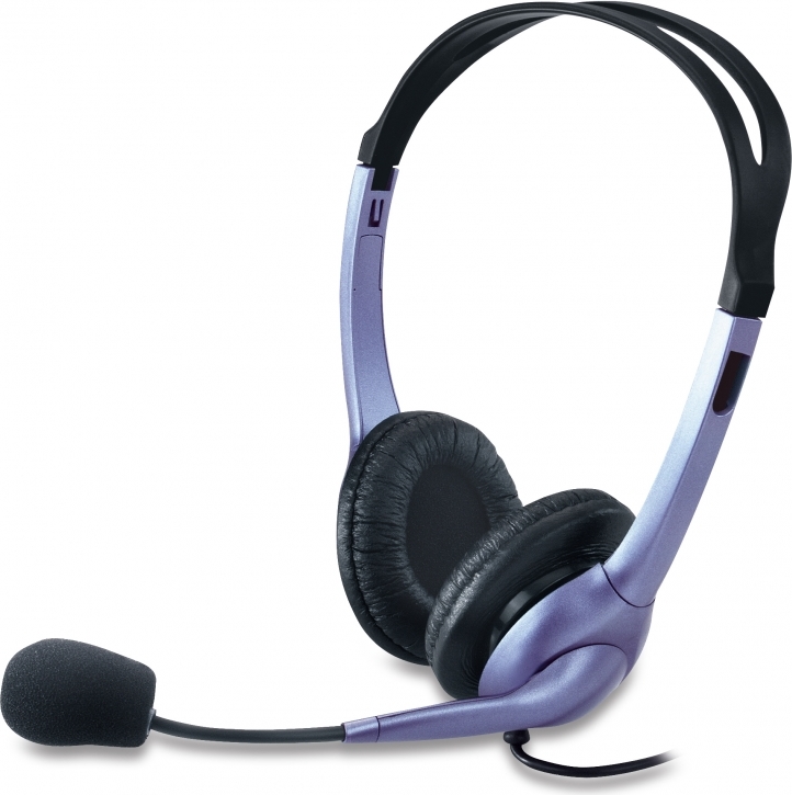 Genius CASTI, HS-04S, cu fir, standard, utilizare multimedia, microfon pe brat, 31710025100 - imagine 2