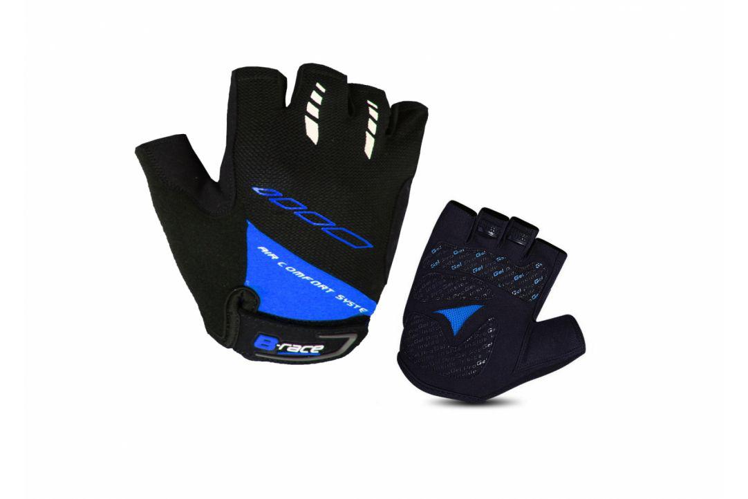 PEGAS MANUSI B-RACE CU GEL NEGRU/ALBASTRU, L, IVG093