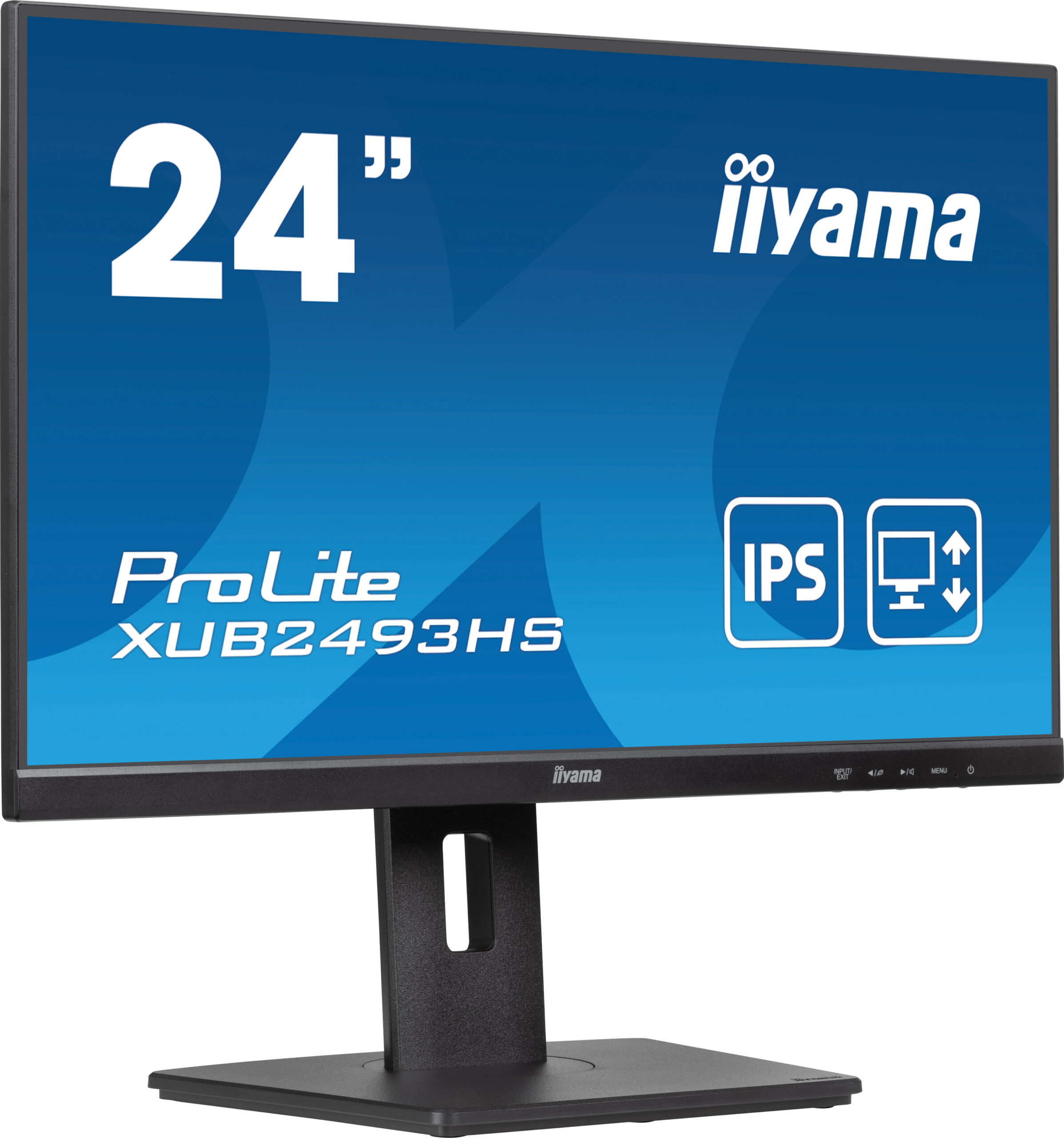 Iiyama 24inch ETE IPS-panel 1920x1080 100Hz 250cd/m Speakers HDMI DisplayPort, XUB2493HS-B6
