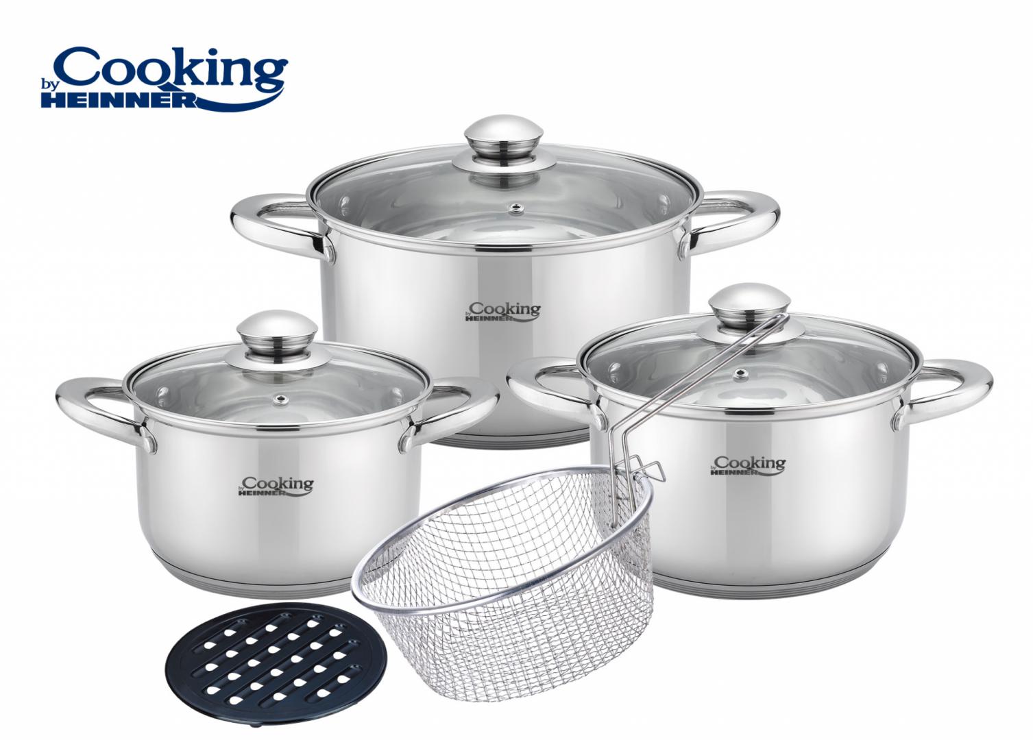 HEINNER SET GATIT DIN INOX 8 PIESE, VICTORIA, COOKING BY, HR-MSF-8PSC