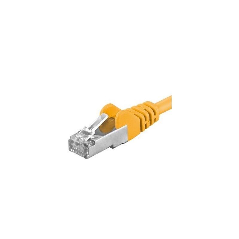 PremiumCord Patchcord SFTP RJ45-RJ45 Cat.6A, 0.25m, galben, SFTP-6A-0.25-Y