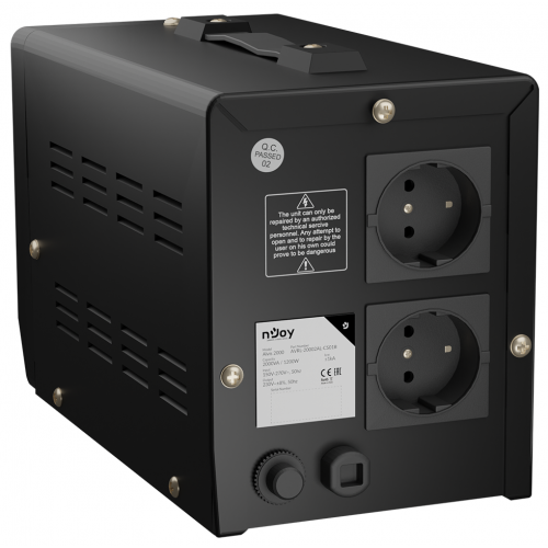 Njoy | | Alvis 2000 | Stabilizator de tensiune | 2000 VA | 1200W | Tower | Nr, AVRL-20002AL-CS01B - imagine 2