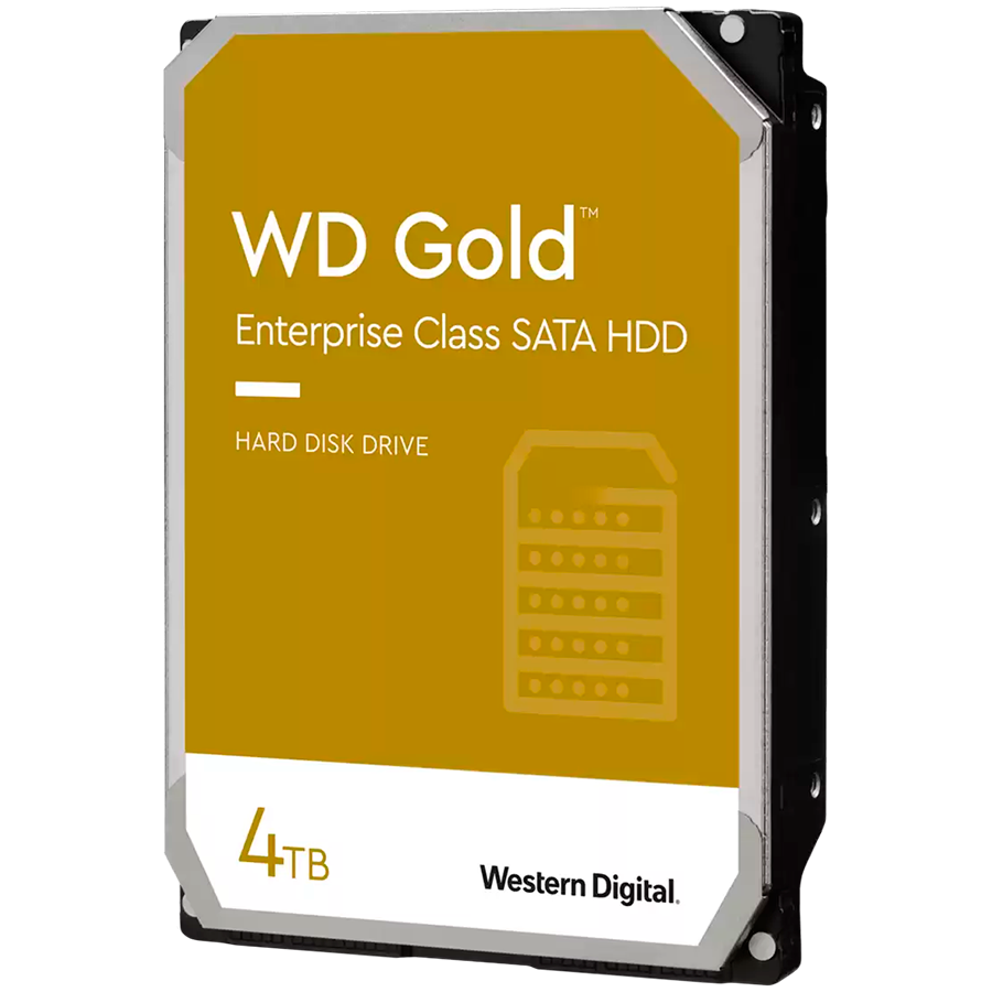 WD HDD SATA 4TB 7200RPM 6GB/S/256MB GOLD WDC, WD4004FRYZ