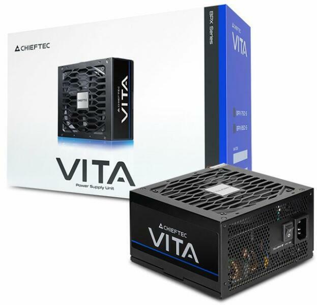 CHIEFTEC SURSA "VITA", 750W, certificare 80 Plus Bronze, non-modular, fan 120mm, negru, BPX-750-S