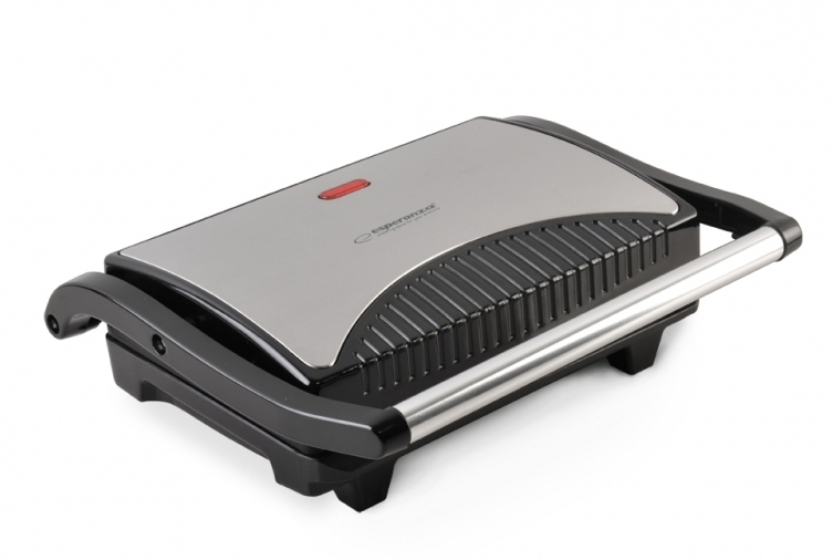 Esperanza Gratar electric Taleggio 750W Negru-Argintiu, EKG006