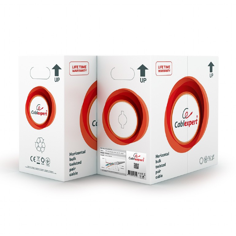 Gembird ROLA CABLU FTP, Cat5e, 305m, Cupru, Litat, AWG24, FPC-5004E