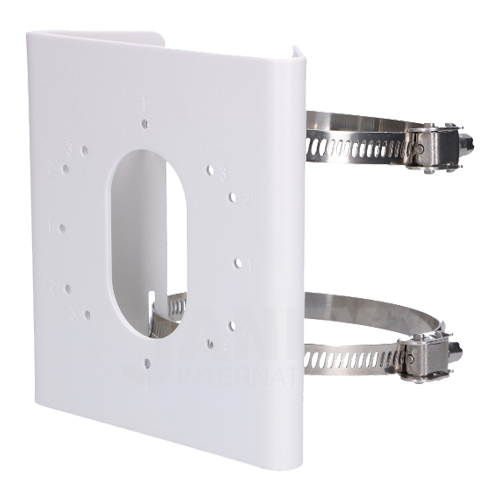 HIKVISION Suport de montaj pe stalp, dimensiuni: 144 mm × 131.6 mm × 44.3 mm, DS-1275ZJ-S-SUS
