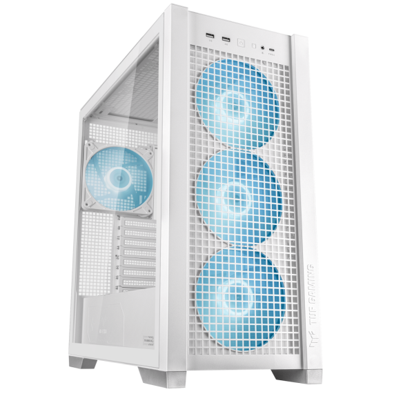 Asus Carcasa GT302 TUF GAMING WHITE, TUF GAMING GT302 TG ARGB WHITE