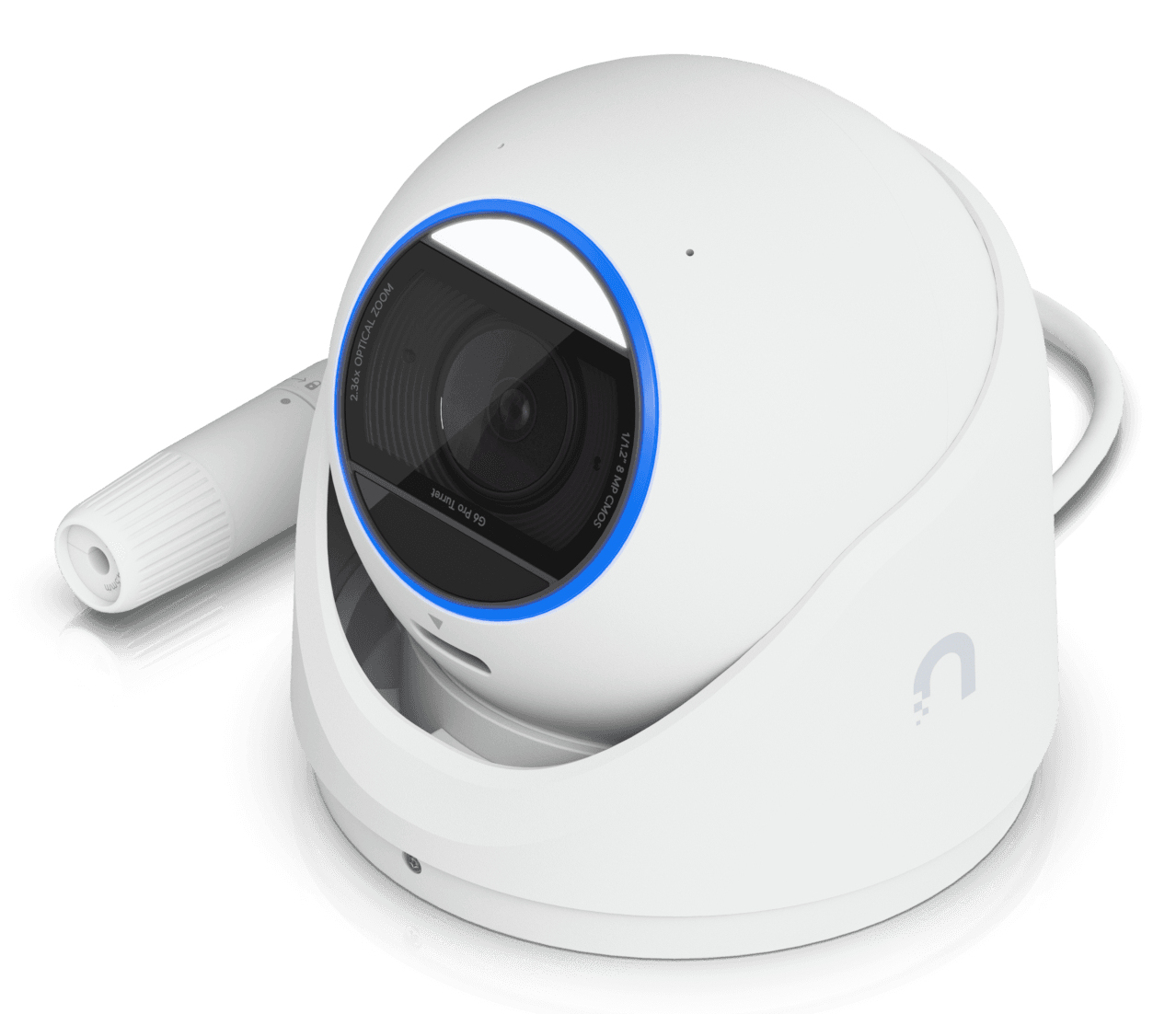 Ubiquiti All-weather tamper-resistant 4K PoE+ camera with a Multi-TOPS AI, UVC-G6-PRO-TURRET-W - imagine 8