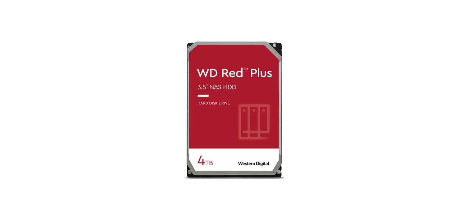 WD HDD NAS Red Plus, 4TB, 5400 RPM, 256MB, SATA III, WD40EFPX