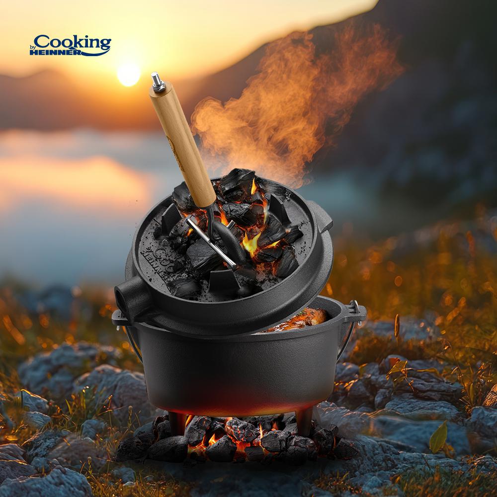 HEINNER CEAUN FONTA PURA + CAPAC DIA 29.5 CM, 6 L, NATURE, COOKING BY, HR-ZVC-TC7 - imagine 9