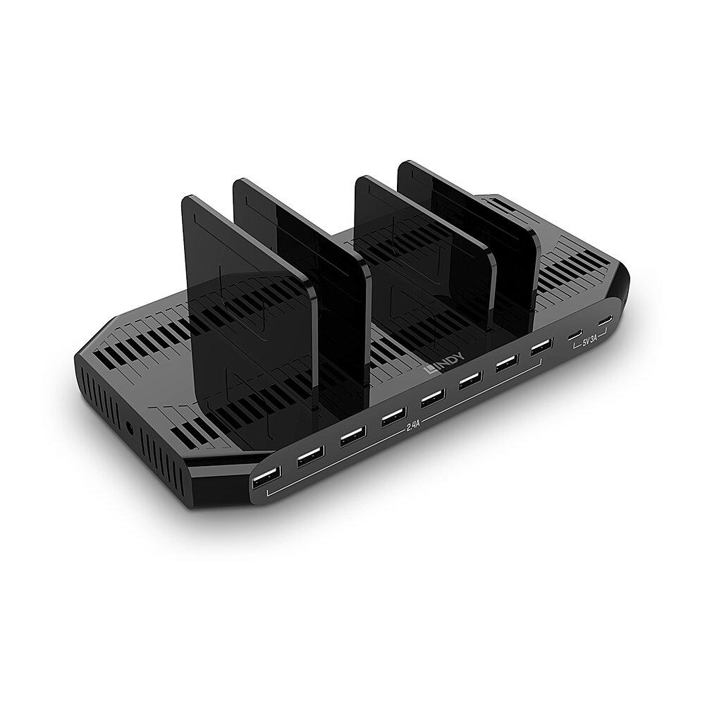 LINDY Hub USB 120W 10 Port USB Charging Station USB-A, 10 porturi, Negru, LY-73435 - imagine 4
