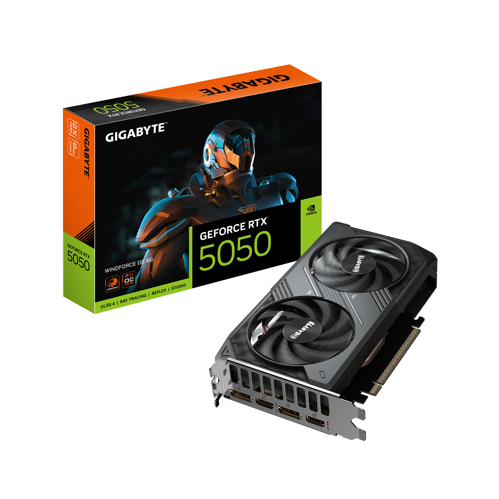 Gigabyte VGA RTX 5050 WINDFORCE OC 8GB, GV-N5050WF2OC-8GD