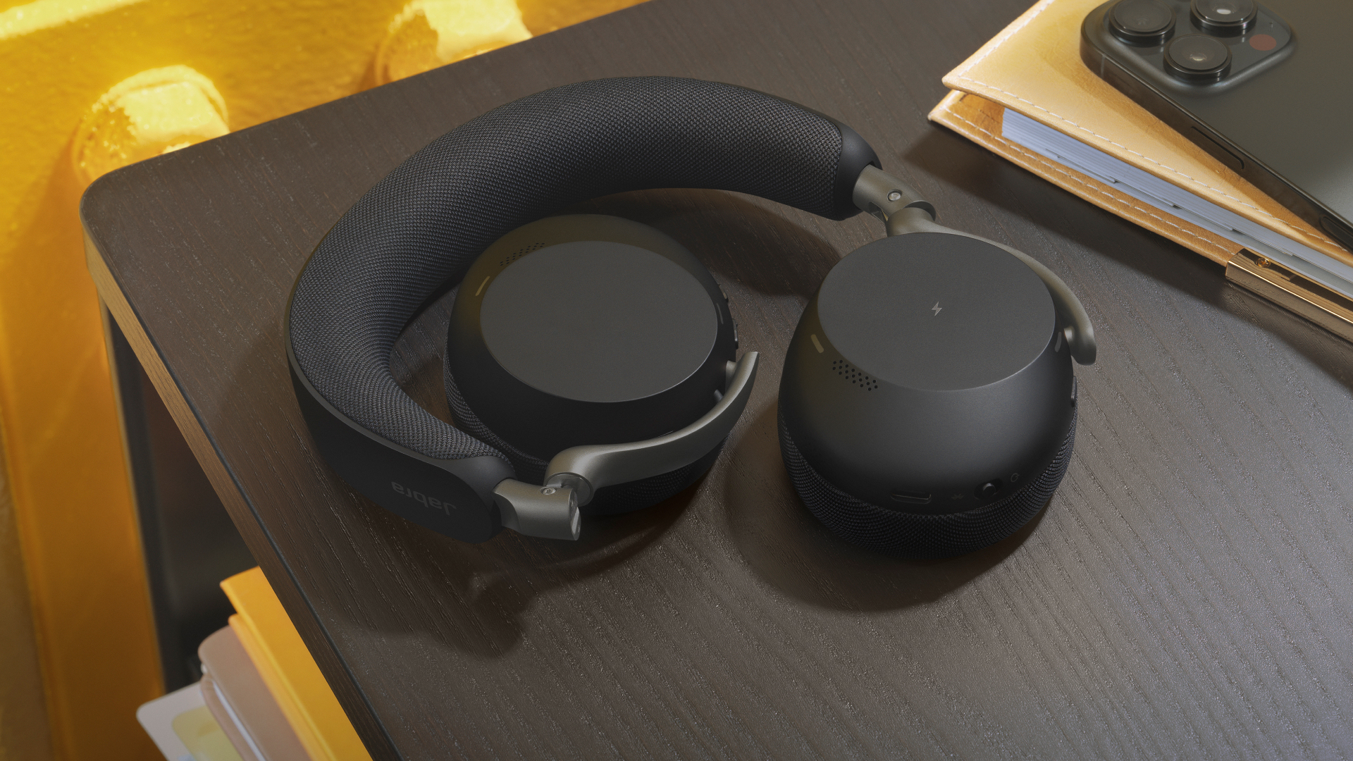 Jabra Evolve3 75, MS, Link390c, Black, 37599-999-899 - imagine 2