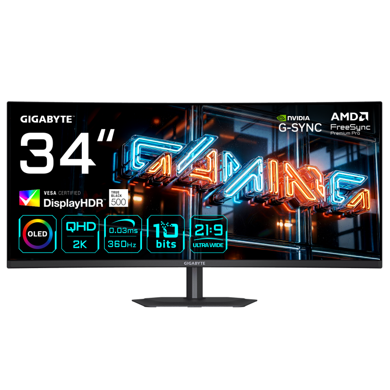 Gigabyte GAMING MONITOR 34", MO34WQC36