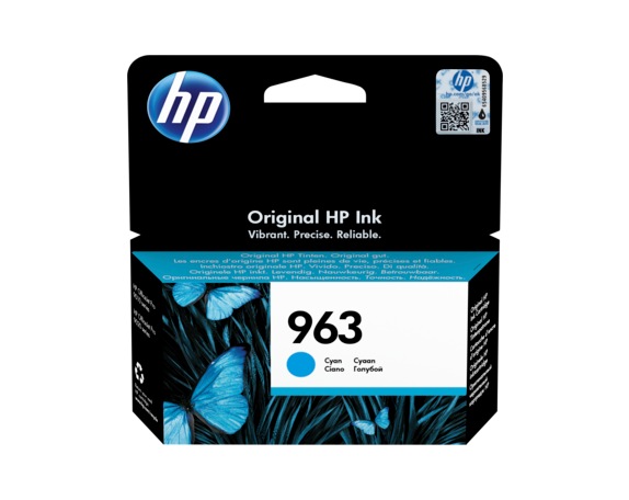 HP Cartus Cerneala Original Cyan, nr.963 pentru OfficeJet Pro 9010|9013|9014|9020|9023, 700, 3JA23AE