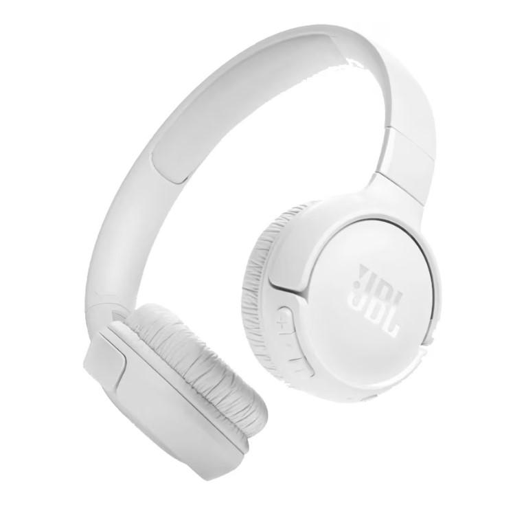 JBL Casti Head-band Tune 520BT, Wireless, Alb, JBLT520BTWHTEU