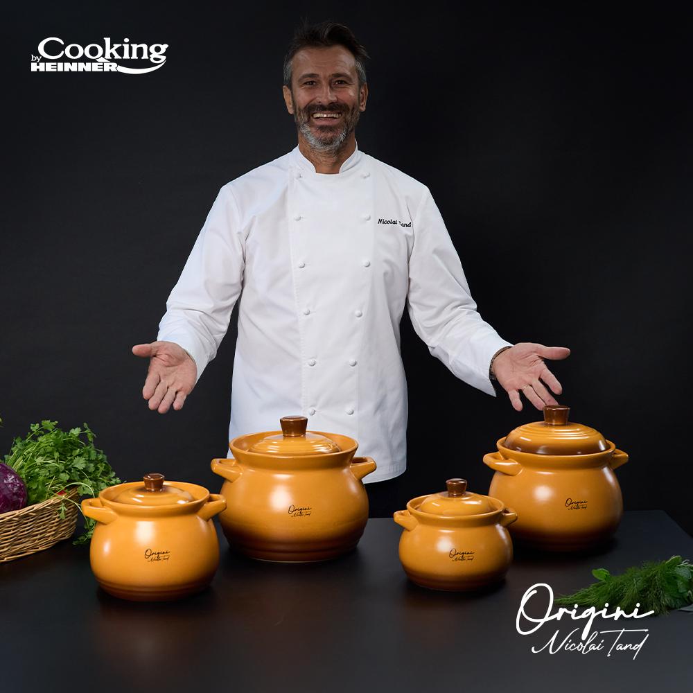 HEINNER OALA CERAMICA CU CAPAC, 14.5x16 CM, 3 L, NICOLAI TAND, ORIGINI, COOKING BY, HR-FJ-035 - imagine 11