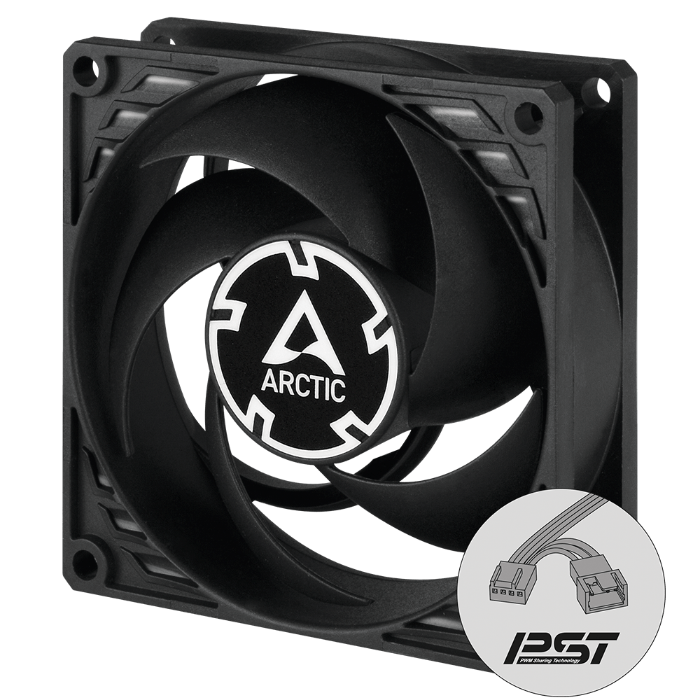 Arctic VENTILATOR PC, P8 PWM PST (Black), ACFAN00150A - imagine 2