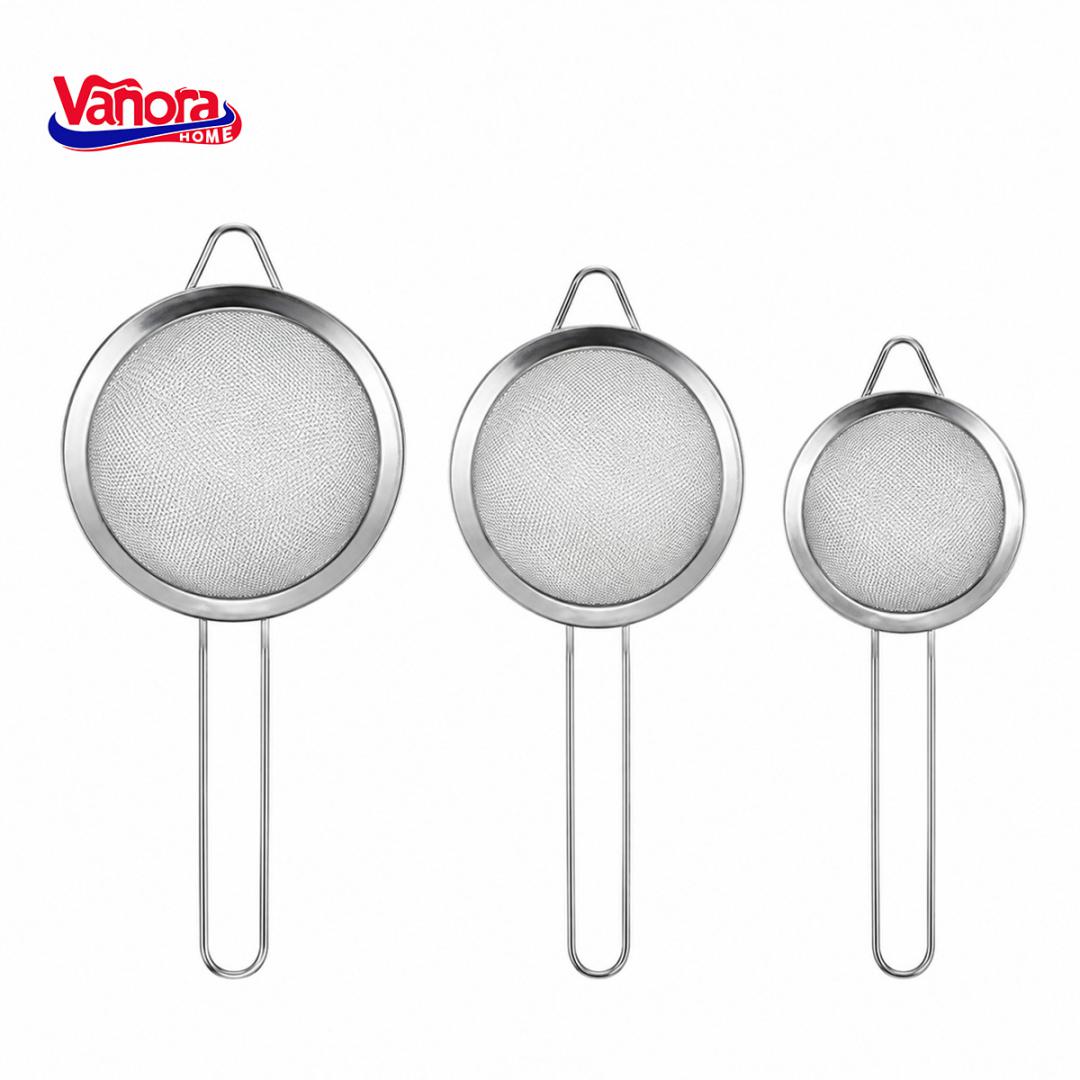 VANORA SET 3 STRECURATORI 8/10/12 CM, INOX, HOME, VN-JN-3ST
