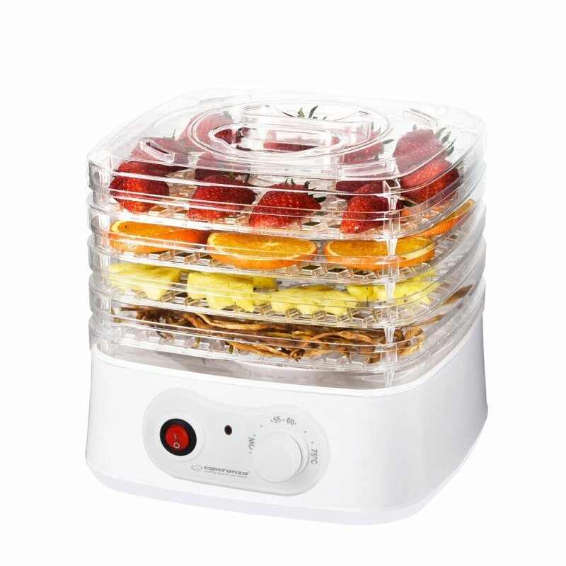 Esperanza Deshidrator pentru alimente Esperanza Appetissant 250W 4 tavi Alb, EKD004