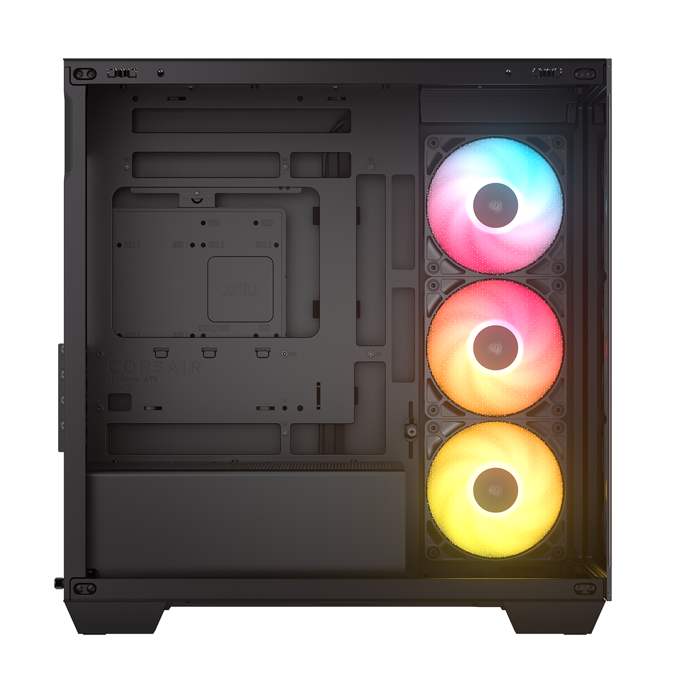 Corsair Carcasa 2800X RS-R ARGB, Micro-ATX, cu 3 ventilatoare incluse RS120-R ARGB, CC-9011347-WW - imagine 6